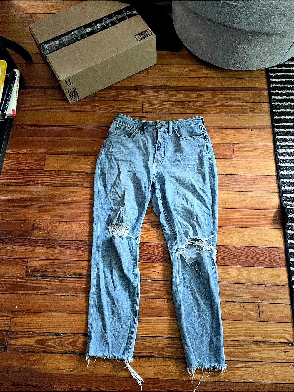 Madewell The Curvy Perfect Vintage Jean Straight Leg Blue Waist 29